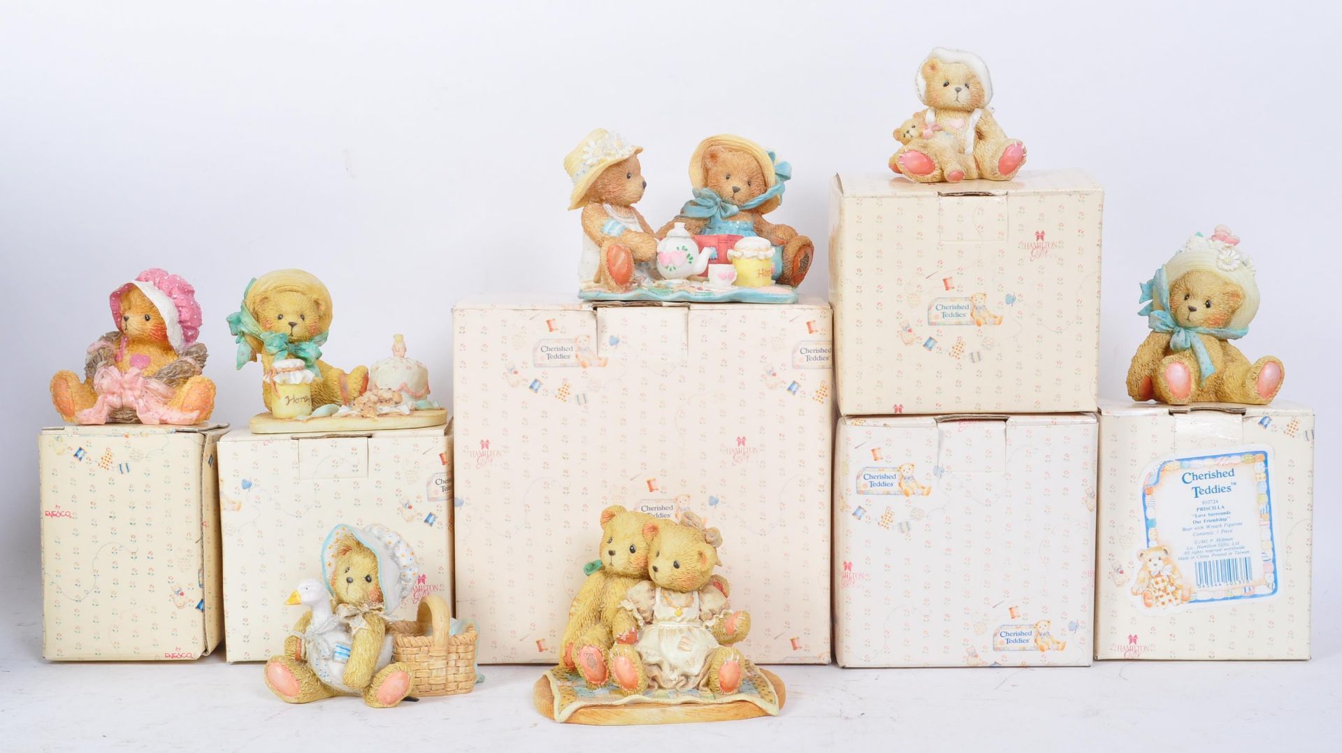 COLLECTION OF VINTAGE CHERISHED TEDDIES FIGURES