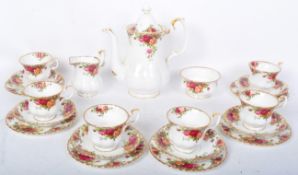 VINTAGE ROYAL ALBERT OLD COUNTRY ROSES CHINA COFFEE SERVICE