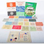1950S 1960S FOOTBALL EPHEMERA - TICKETS & PROGRAMMES