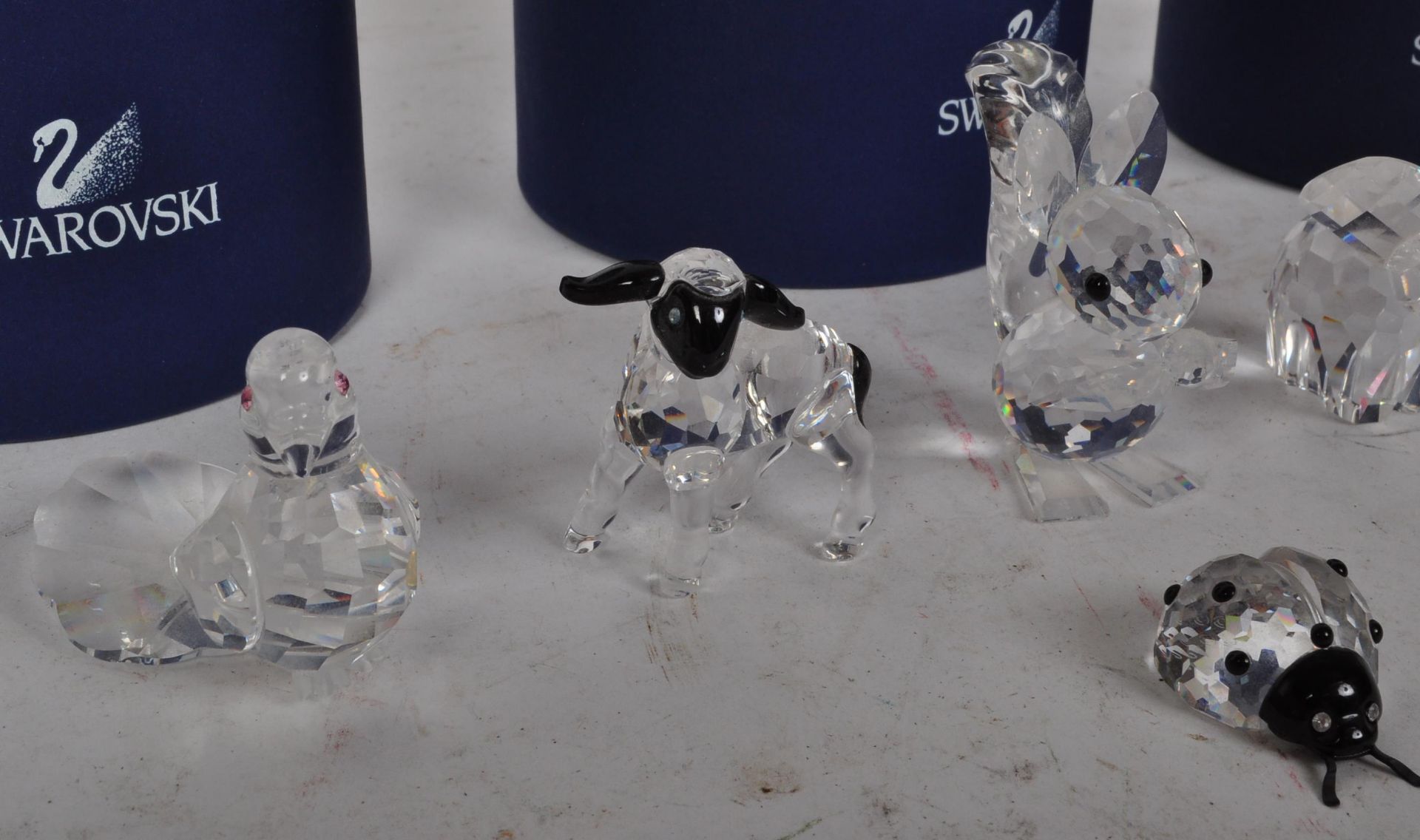 SIX LATE 20TH CENTURY SWAROVSKI CRYSTAL ANIMALS - Image 3 of 5