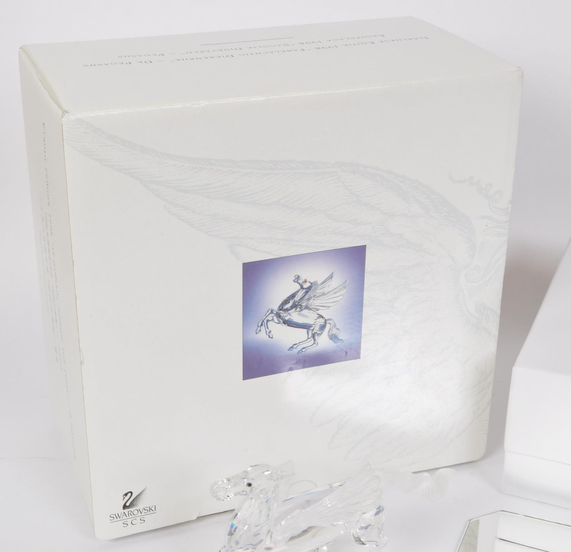 SWAROVSKI SIGNED CYSTAL GLASS PEGASUS FIGURINE - Image 5 of 5