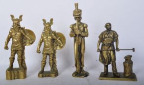 COLLECTION OF VINTAGE BRASS FIGURES
