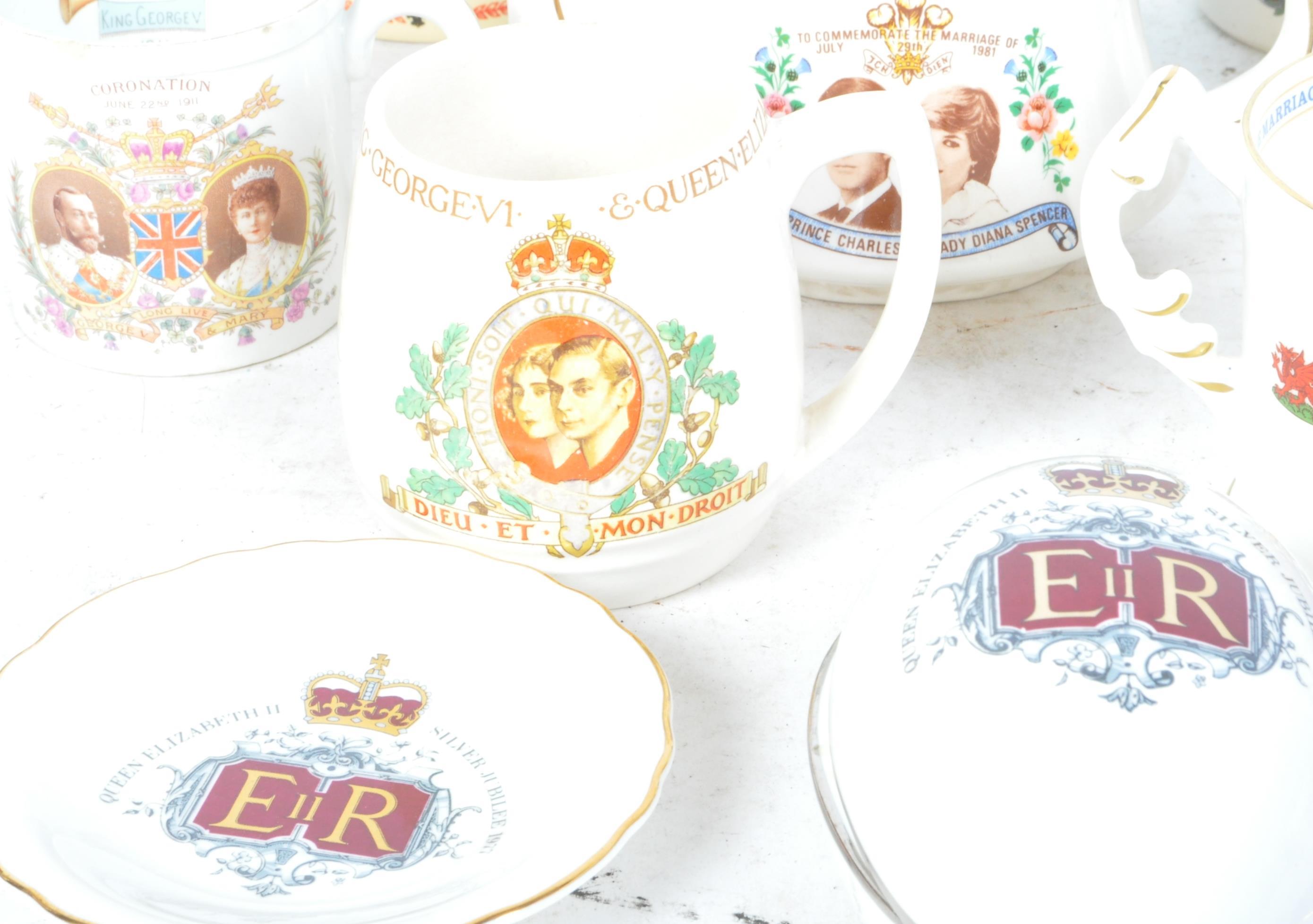 A COLLECTION OF CERAMIC COMMEMORATIVE CUPS & SAUCERS - Image 5 of 6