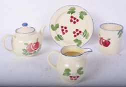 COLLECTION OF SEVEN "DORSET FRUITS" POOLE POTTERY PIECES