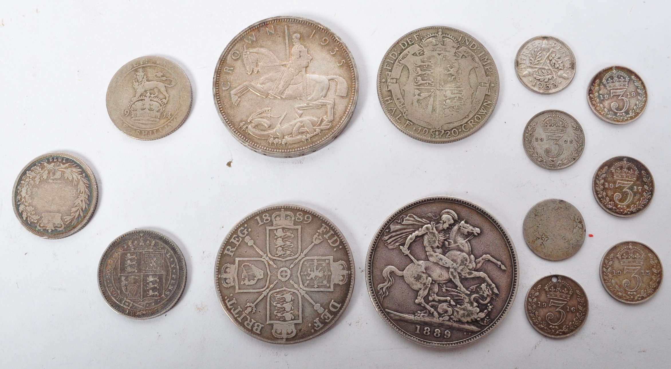 COLLECTION OF 19TH CENTURY AND LATER SILVER CURRENCY - Image 2 of 2