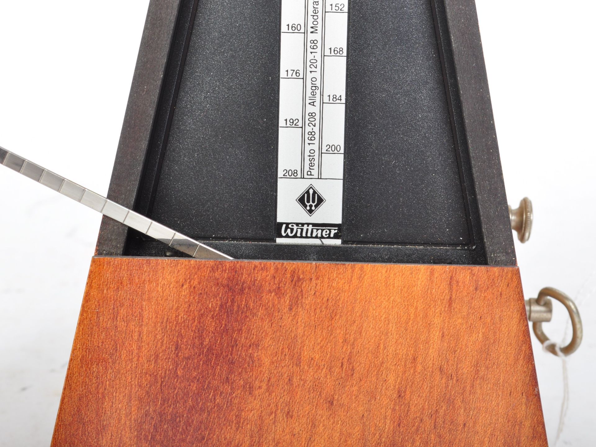 RETRO MID CENTURY WILLNER TEAK MECHANICAL METROMETER - Bild 2 aus 3