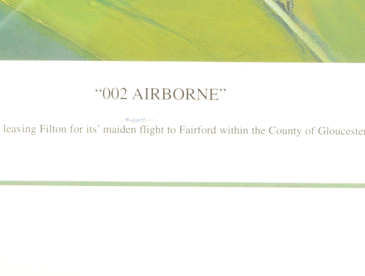 CONCORDE INTEREST - ' 002 AIRBORNE ' - LTD ED AUTOGRAPHED PRINT - Image 5 of 5