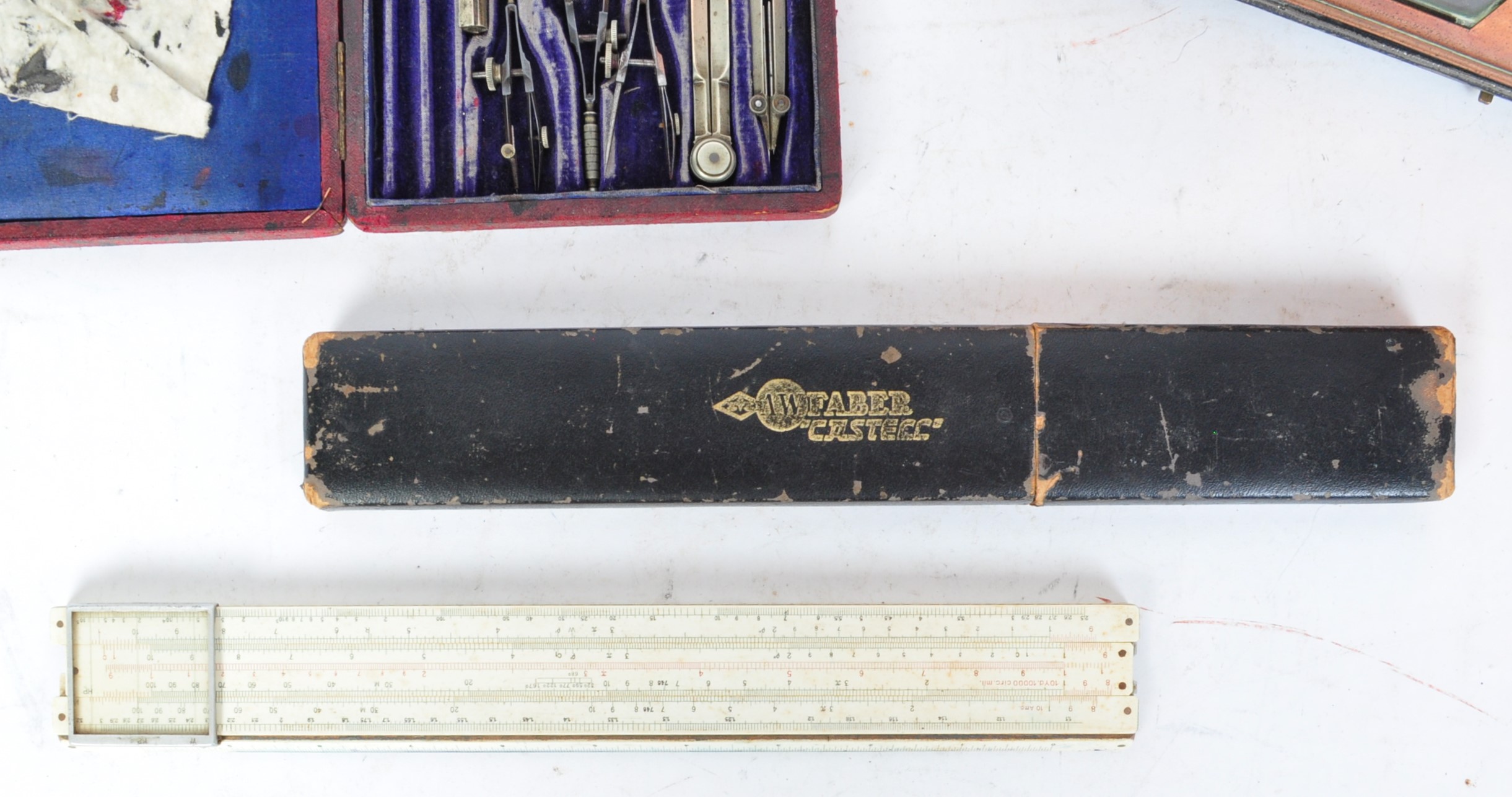 MID CENTURY VINATGE BAROMETER & DRAUGHTSMAN TOOLS - Image 4 of 6