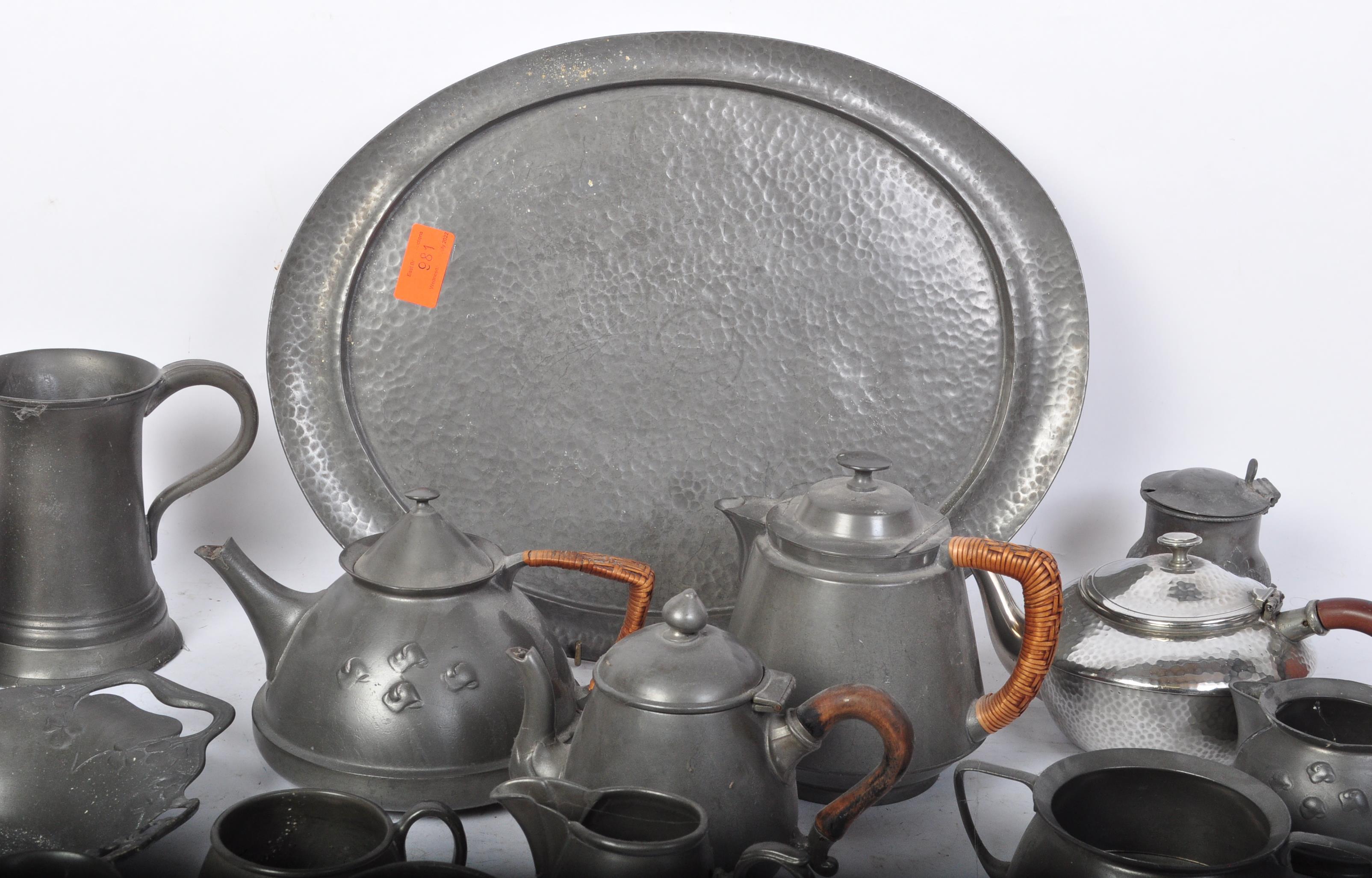 ASSORTMENT OF EARLY 20TH CENTURY PEWTER - Image 4 of 6