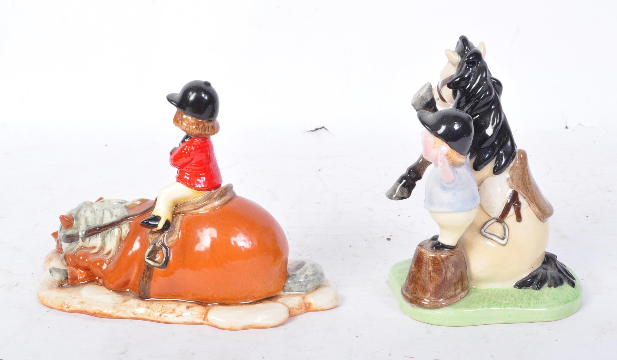 TWO ROYAL DOULTON NORMAN THELWELL HORSE FIGURES - Image 4 of 5