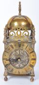 EARLY 20TH CENTURY SMITH BRASS LANTERN CLOCK