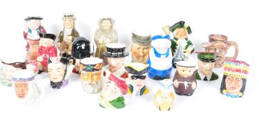 A LARGE COLLECTION OF VINTAGE CERAMIC TOBY JUGS