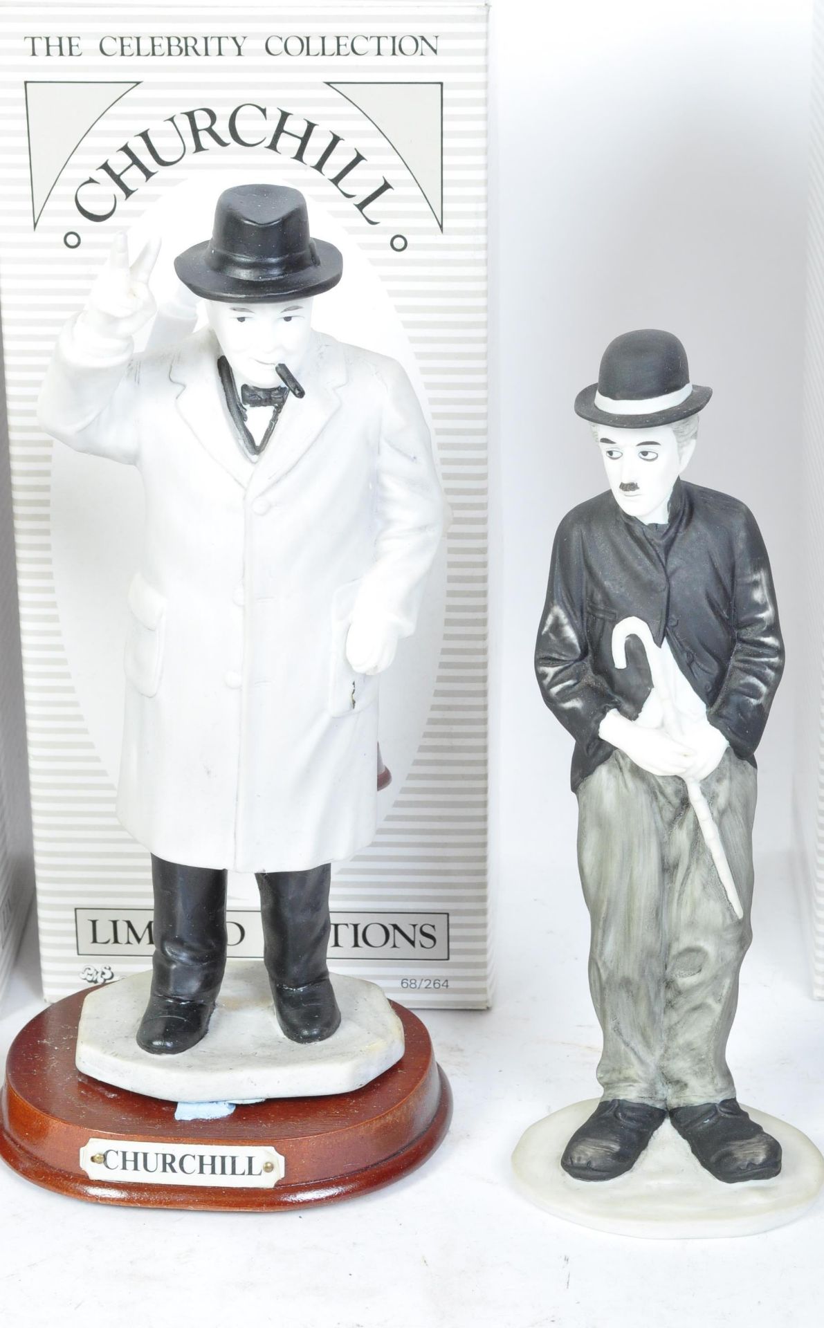 PMS LIMITED EDITON CHINA FIGURES - CHURCHILL - CHAPLIN - MARILYN - Bild 3 aus 4