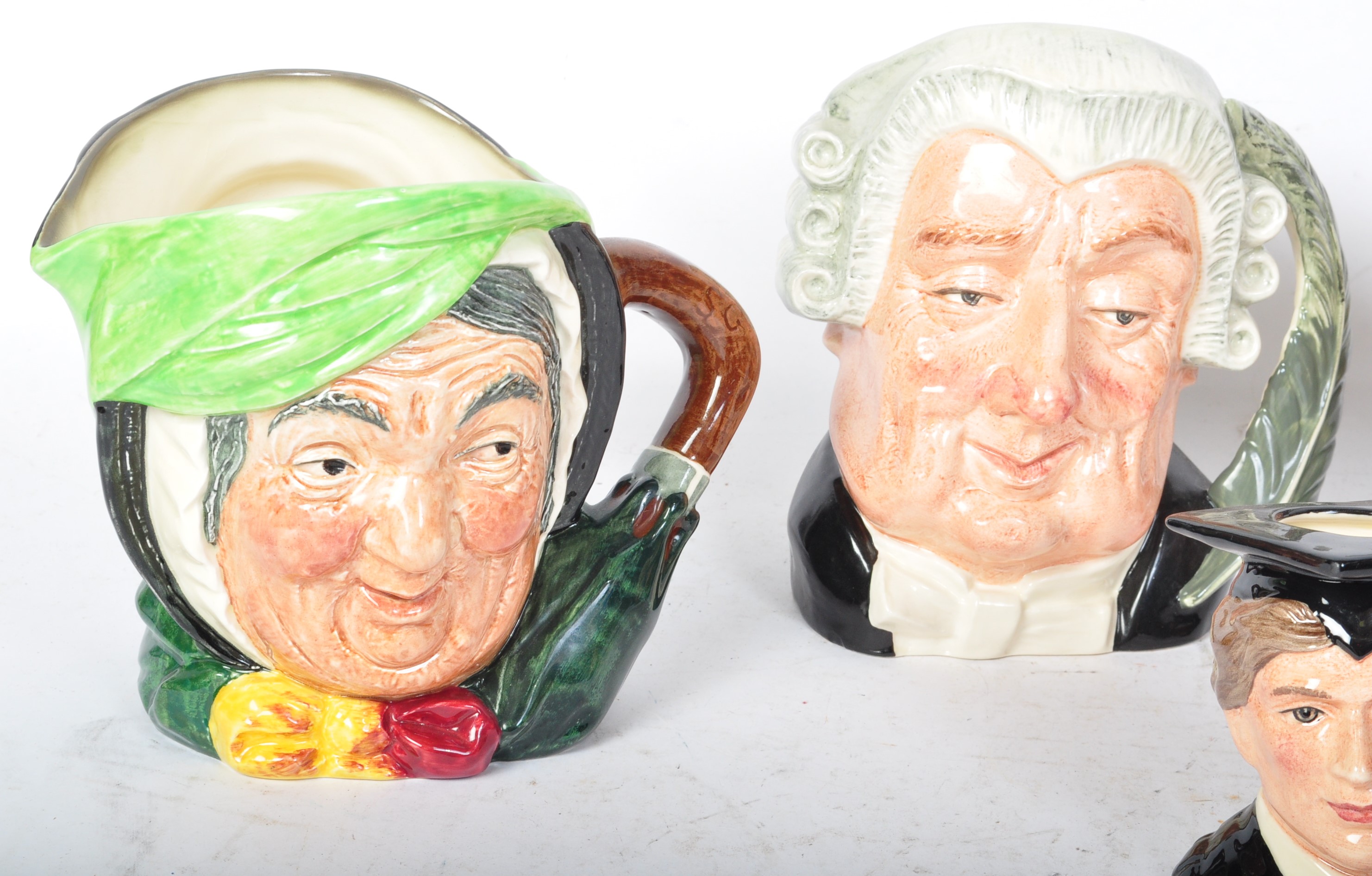 A COLLECTION OF FIVE VINTAGE ROYAL DOULTON TOBY JUGS - Image 2 of 8