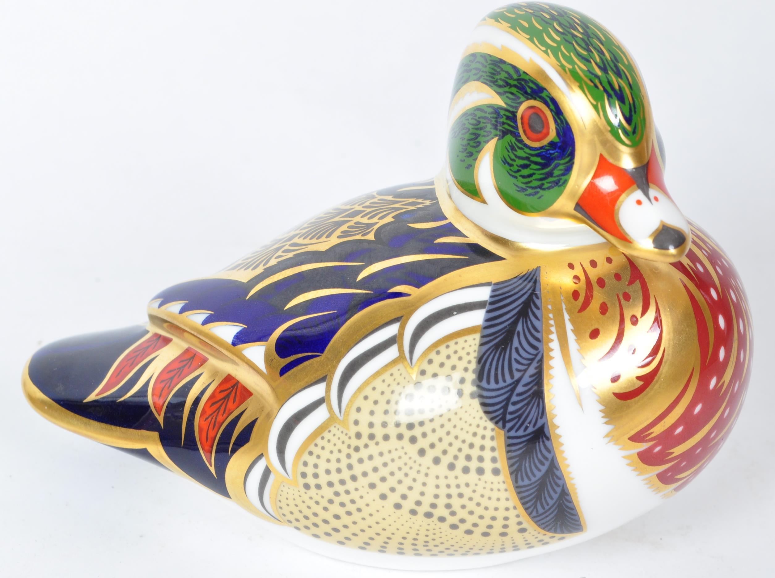 ROYAL CROWN DERBY BONE CHINA CAROLINA DUCK PAPERWEIGHT