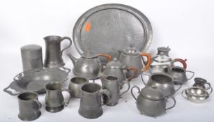 ASSORTMENT OF EARLY 20TH CENTURY PEWTER
