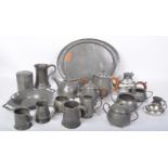 ASSORTMENT OF EARLY 20TH CENTURY PEWTER