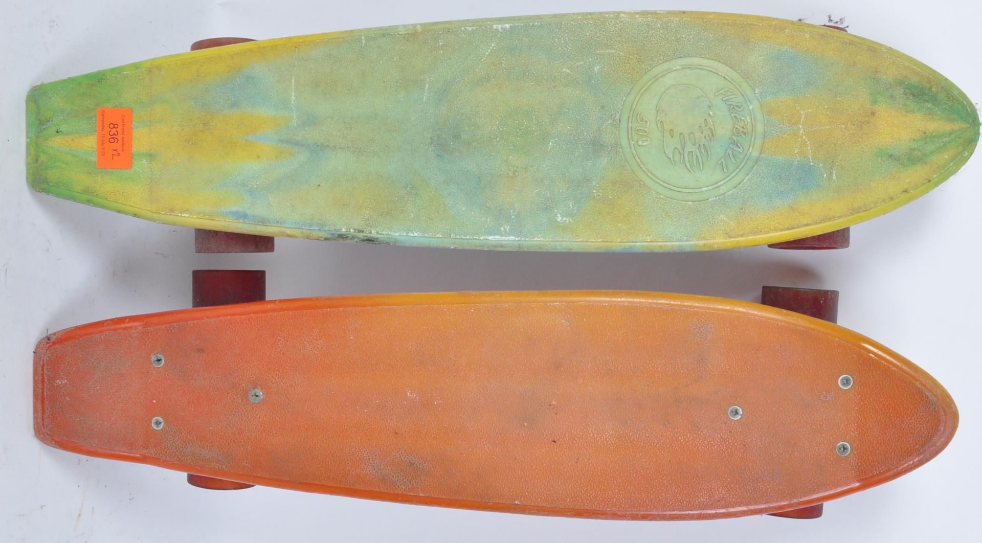 TWO VINTAGE SKATEBOARDS - FIREBALL 500 & ANOTHER