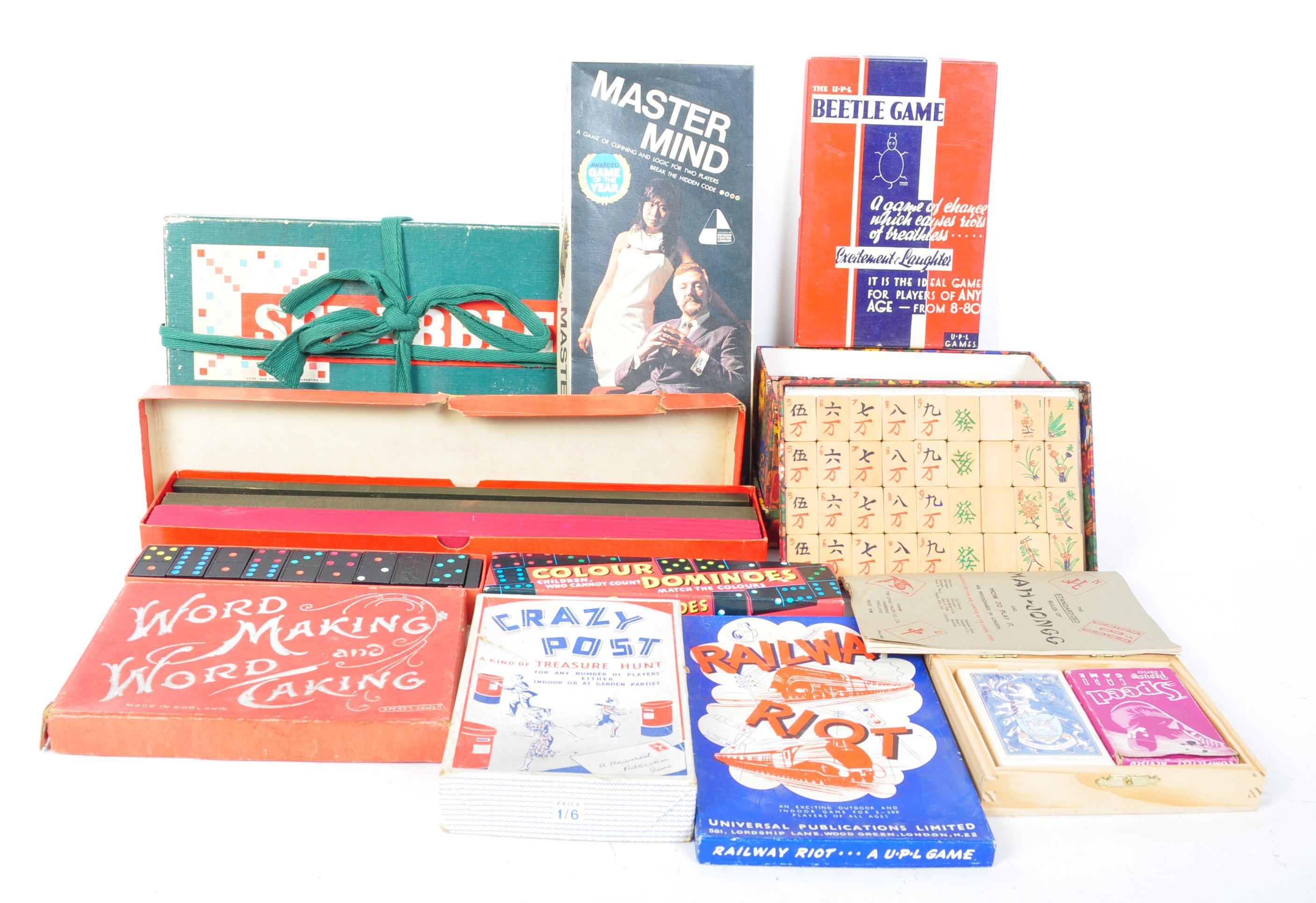 COLLECTION OF VINTAGE 20TH CENTURY PLAYING GAMES