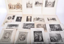 SERIES OF VICTORIAN & GEORGE III LITHOGRAPH PRINTS & ETCHINGS