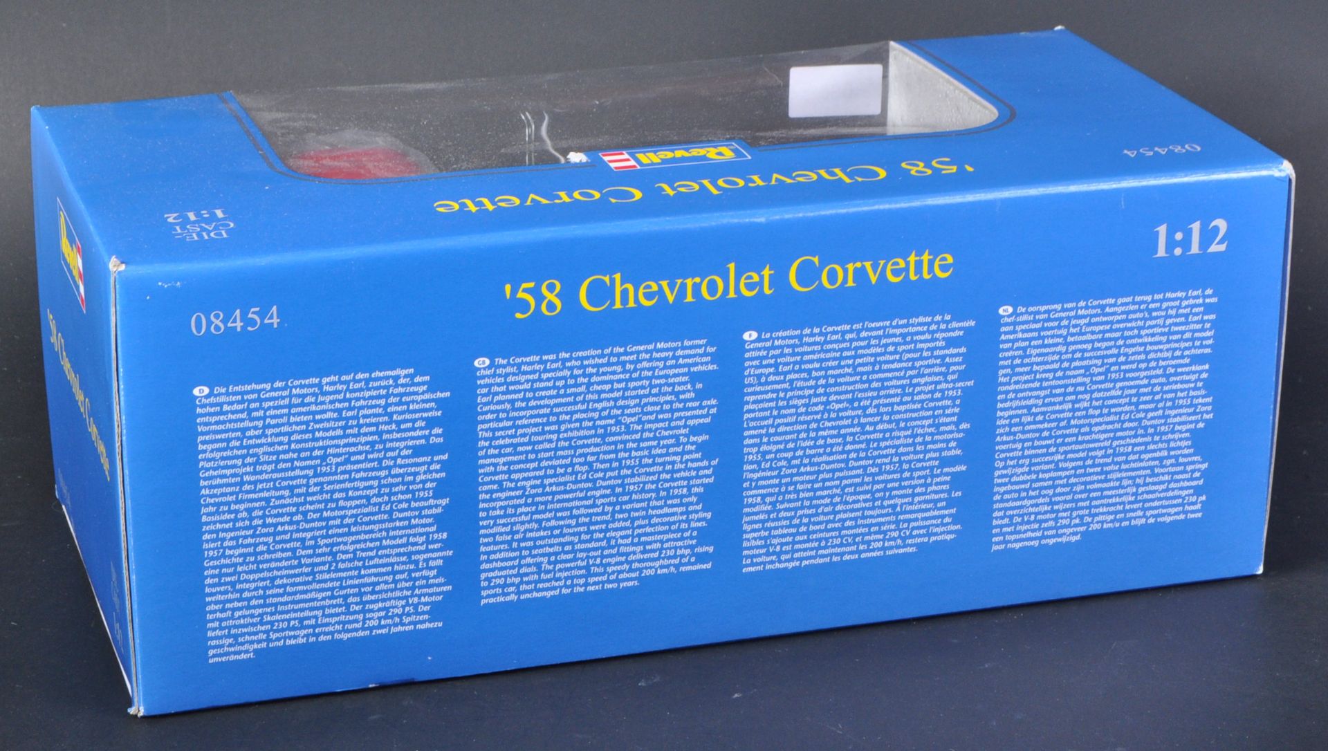 ORIGINAL REVELL 1/12 SCALE DIECAST 1958 CHEVROLET CORVETTE - Image 4 of 5