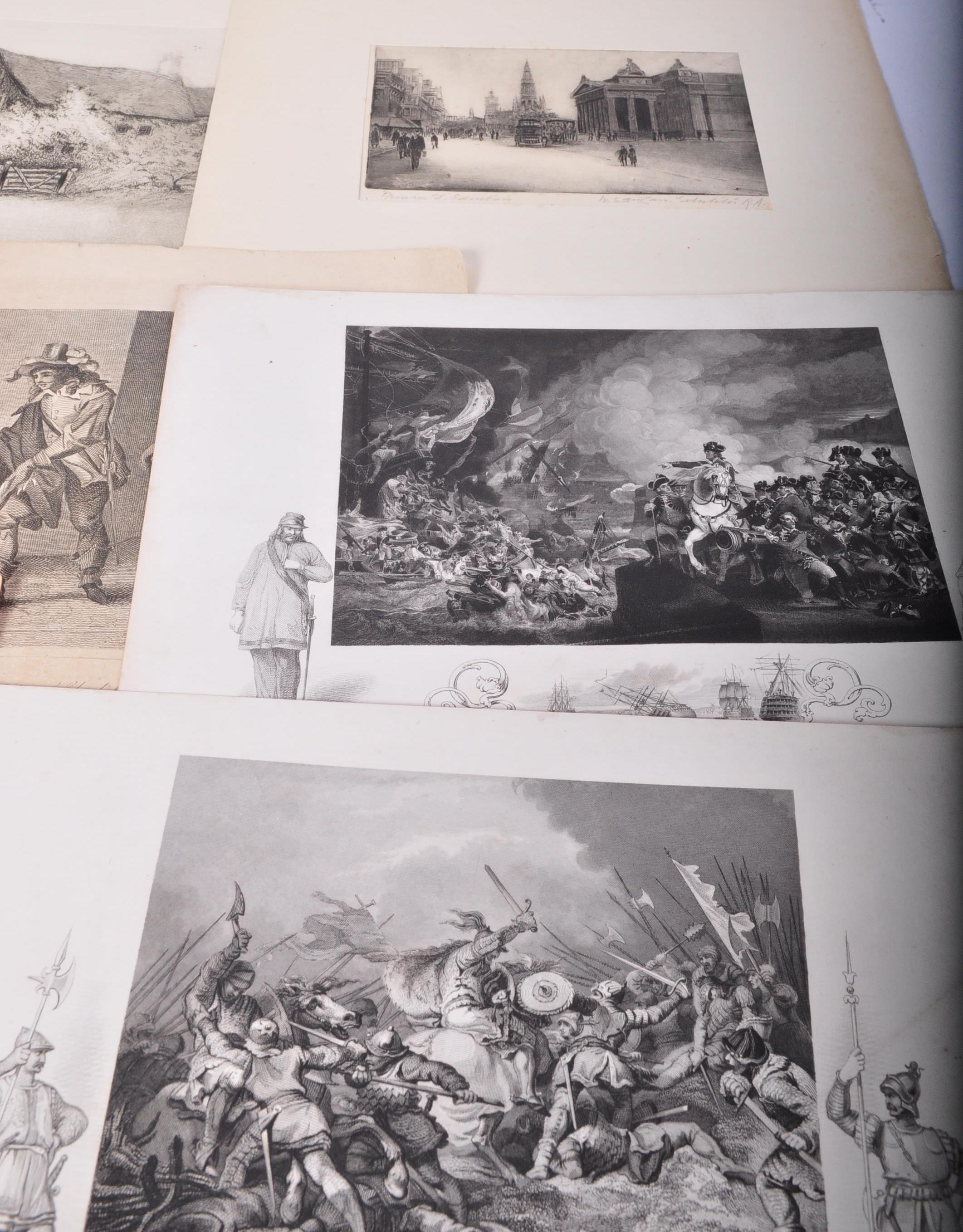 SERIES OF VICTORIAN & GEORGE III LITHOGRAPH PRINTS & ETCHINGS - Image 4 of 7