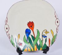 ART DECO - ENGLISH CROCUS HAND CRAFTED PLATE