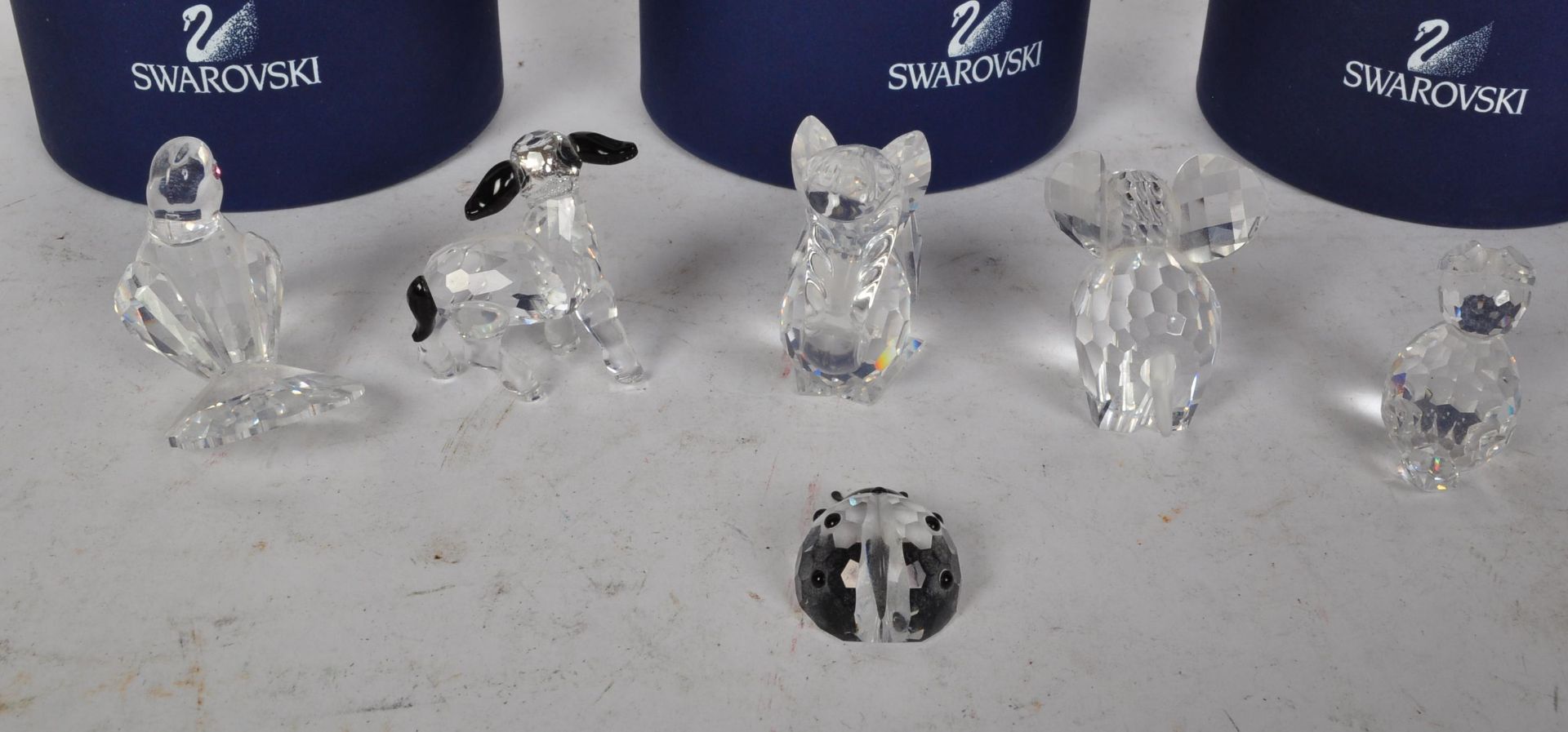 SIX LATE 20TH CENTURY SWAROVSKI CRYSTAL ANIMALS - Image 5 of 5