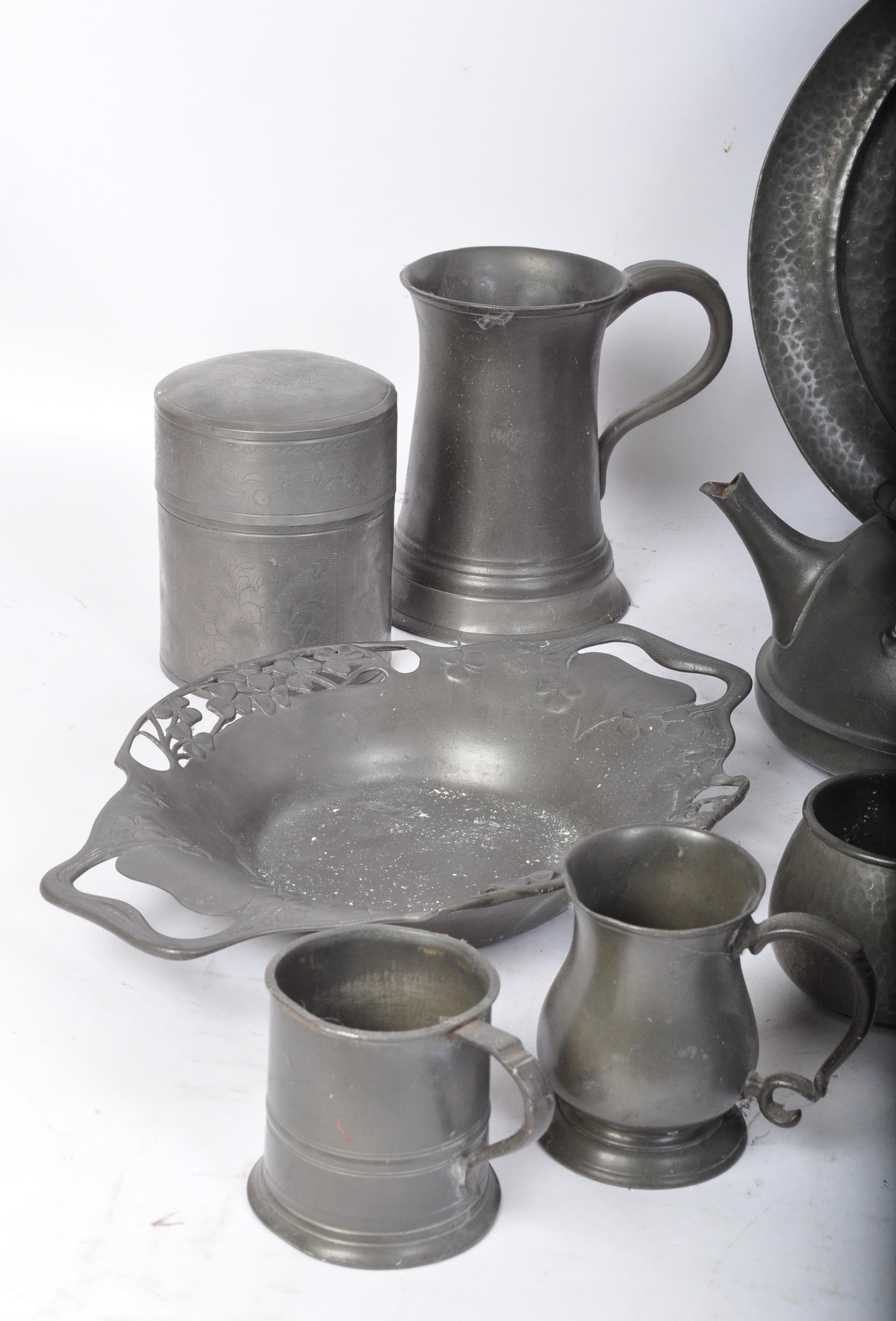 ASSORTMENT OF EARLY 20TH CENTURY PEWTER - Image 2 of 6