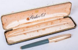 VINTAGE 20TH CENTURY PARKER 61 FOUNTAIN PEN