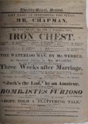 EARLY 19TH CENTURY GEORGE III THEATRE ROYAL BRISTOL PROGRAMME