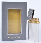 A VINTAGE BOXED CHRISTIAN DIOR STYLE METAL LIGHTER