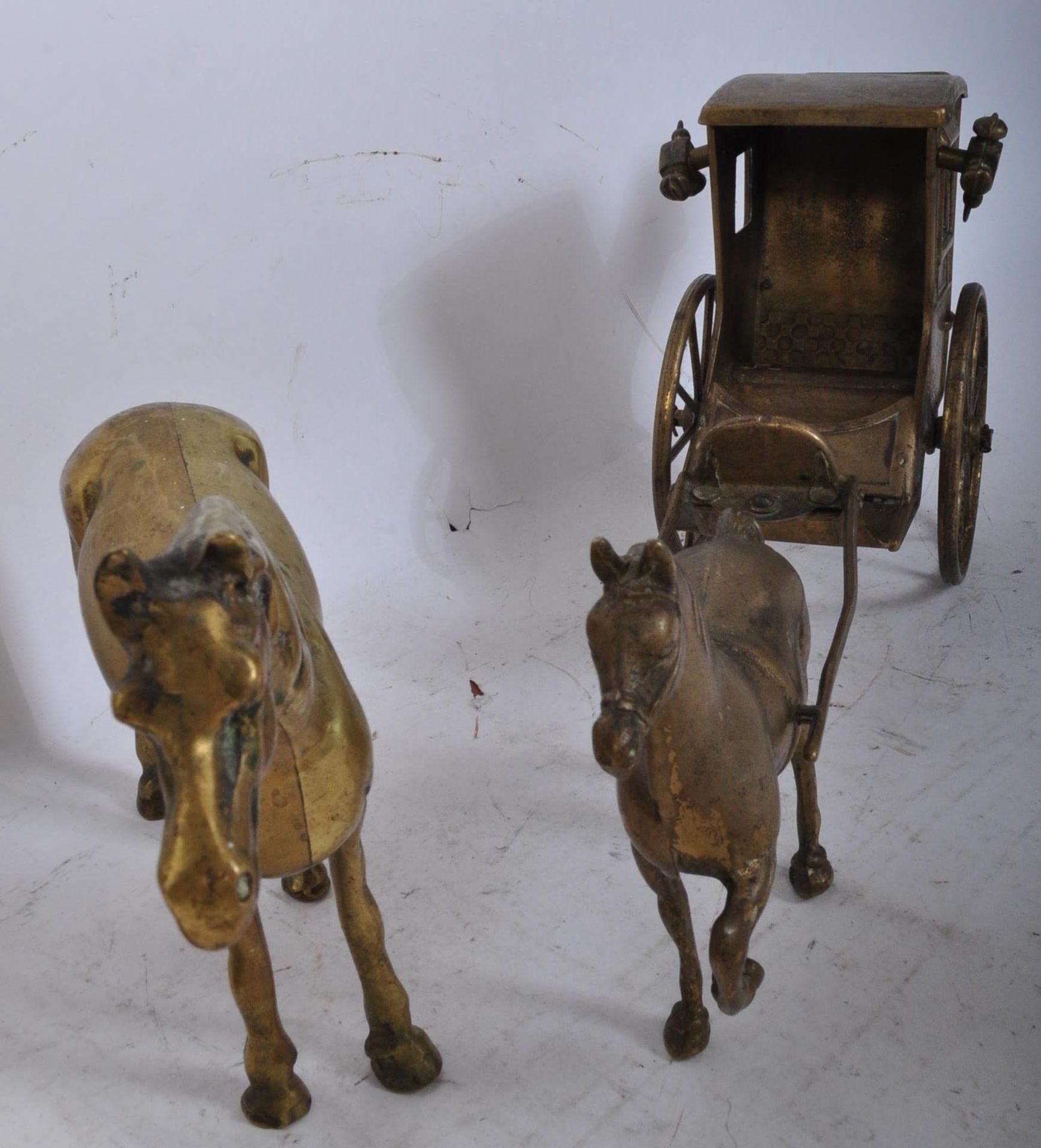 COLLECTION OF 20TH CENTURY BRASS HORSE FIGURES - Image 5 of 5