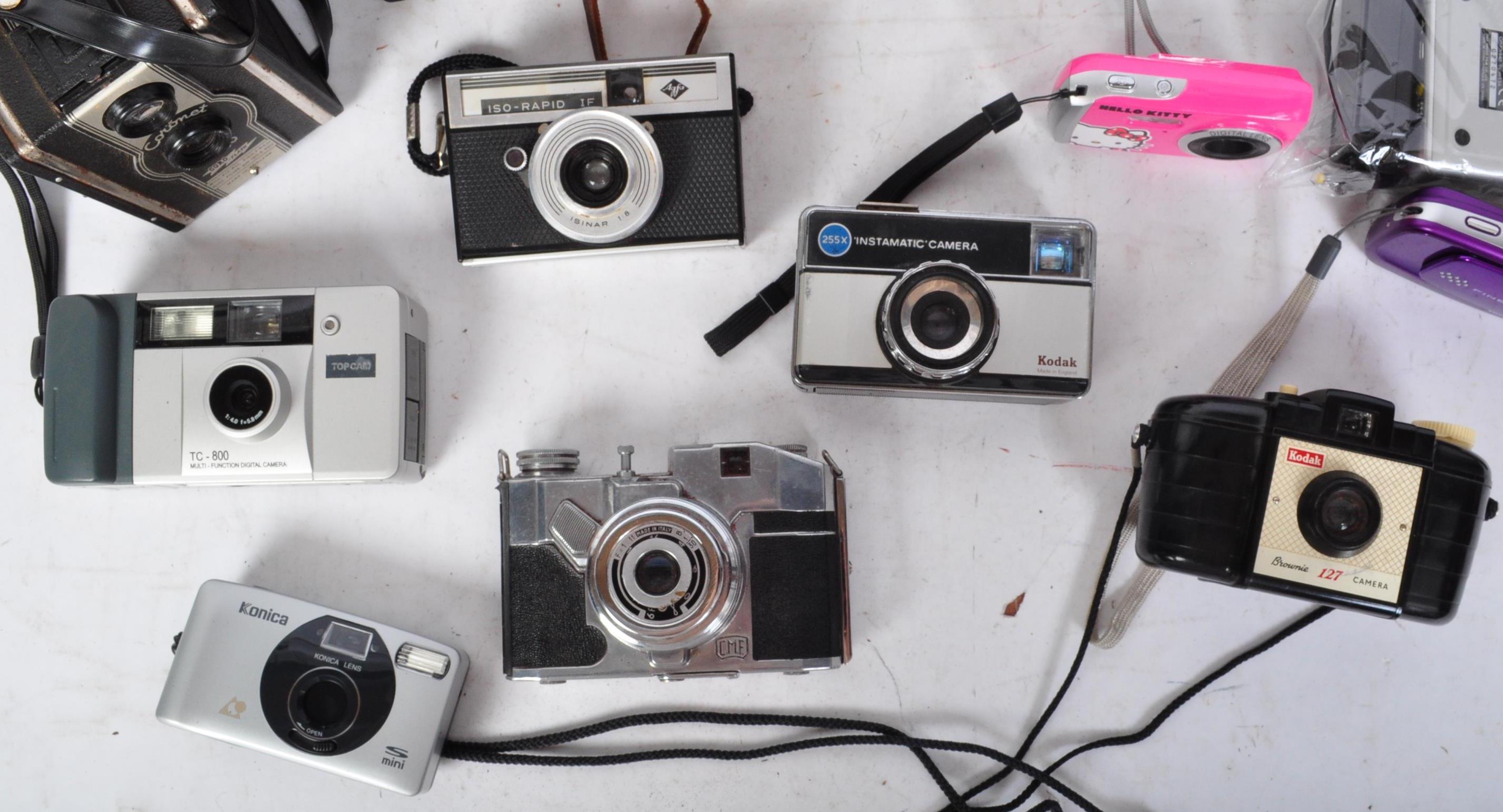COLLECTION OF VINTAGE CAMERAS - KODAK - CANON - Image 2 of 4