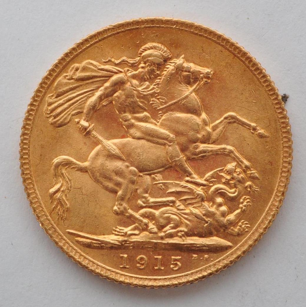 1915 GEORGE V HALF SOVEREIGN COIN - Image 2 of 4