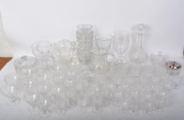 LARGE COLLECITON OF VINTAGE 20TH CENTURY CUT GLASS