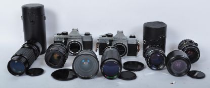 COLLECTION OF PHOTOGRAPHIC CAMERAS & LENSES