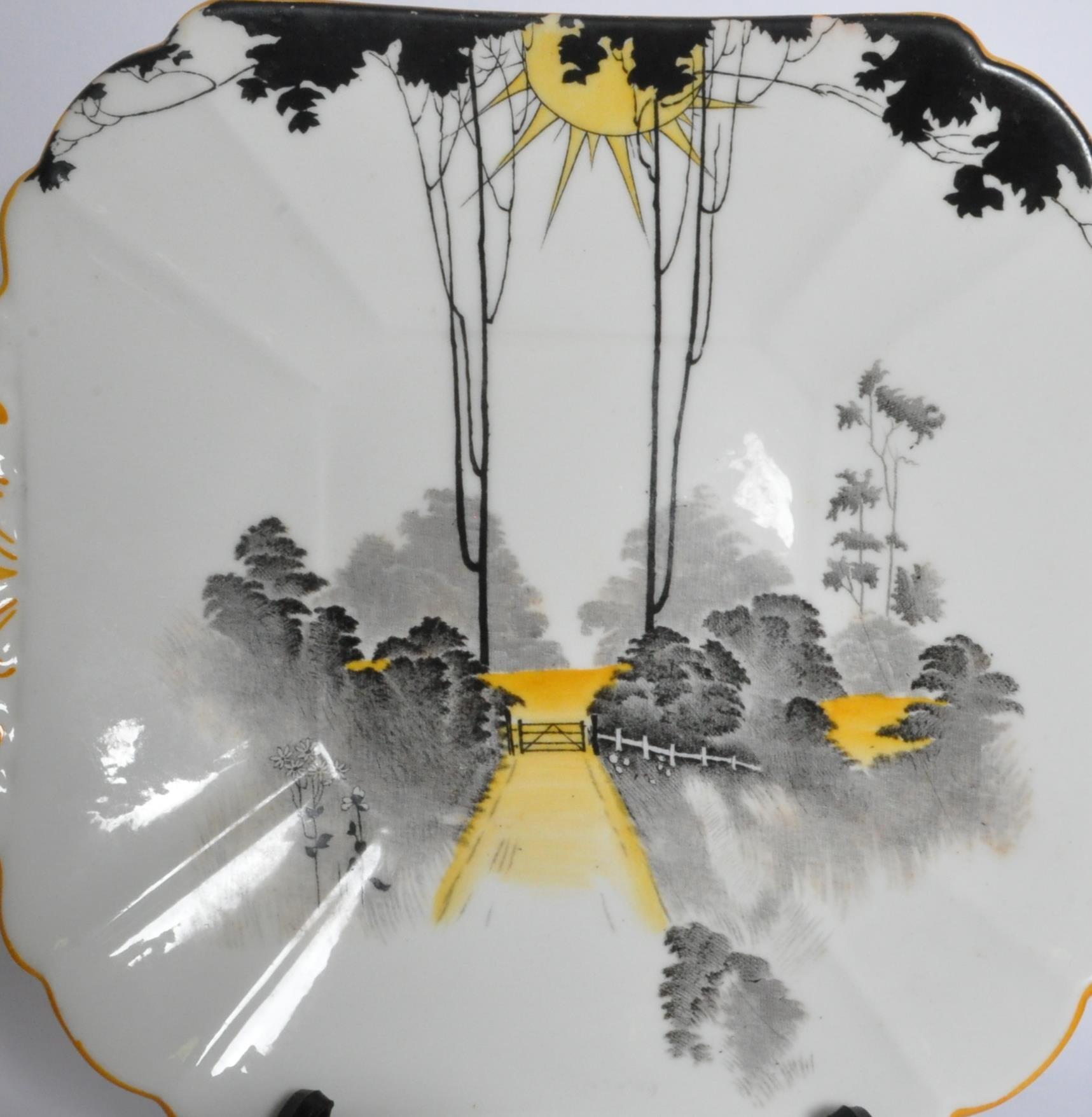 SHELLEY - SUNRISE & TALL TREES - ART DECO BONE CHINA TEA SERVICE - Image 6 of 7