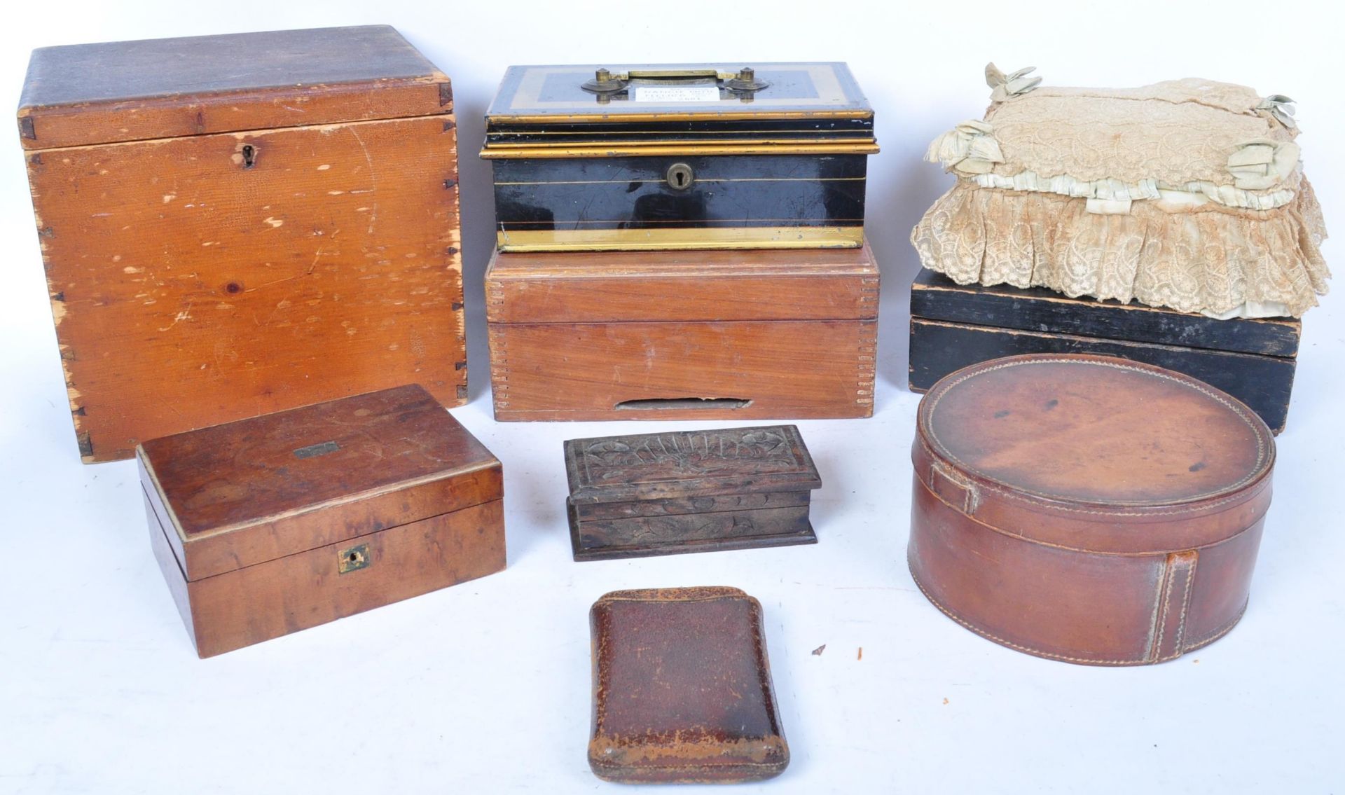 LARGE COLLECTION 19TH CENTURY & LATER BOXES