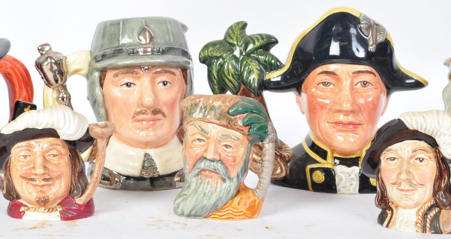 A COLLECTION OF 10 VINTAGE CHARACTER TOBY JUGS - VARIOUS SIZES - Image 3 of 6