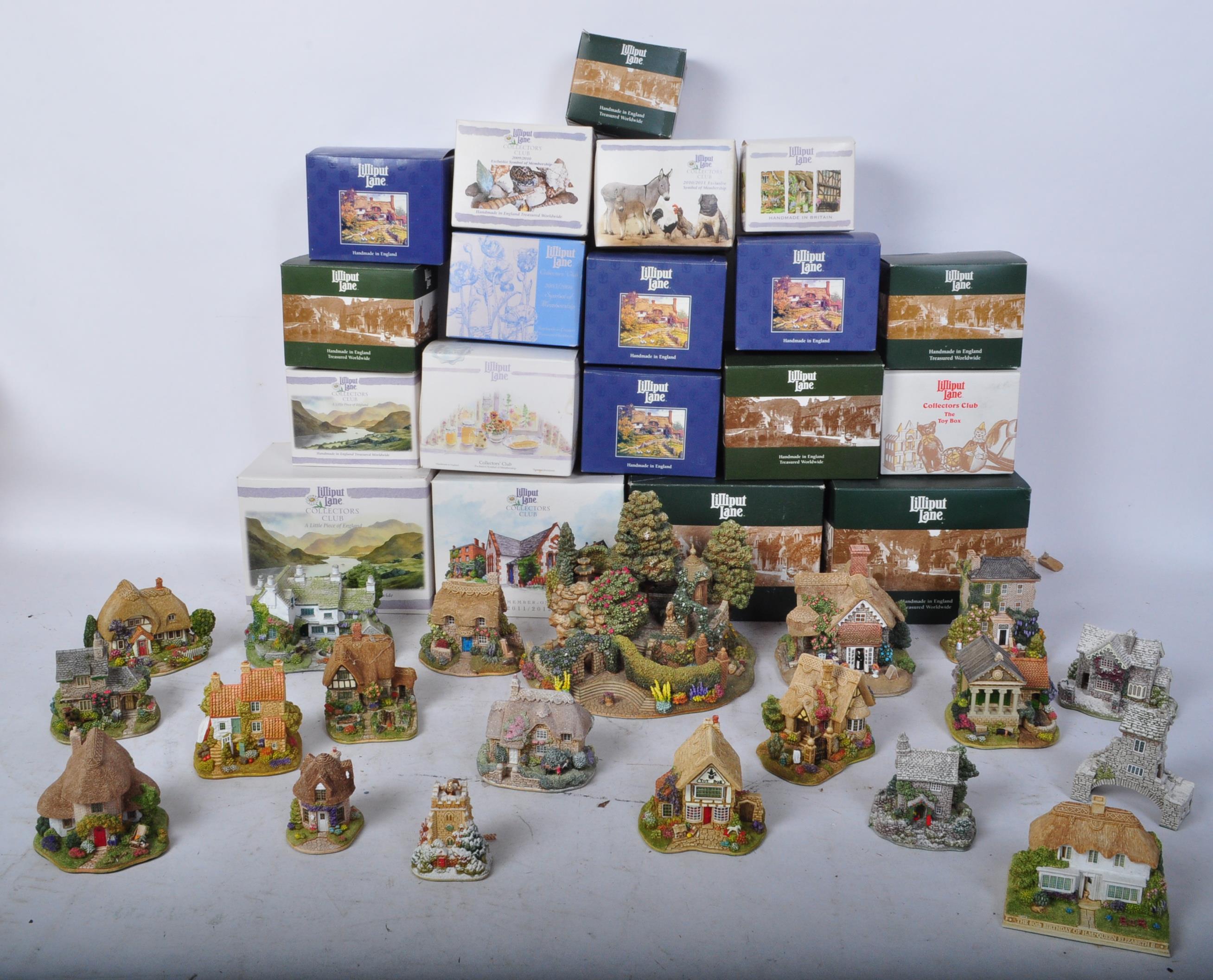 COLLECTION OF VINTAGE LILLIPUT LANE ORNAMENTS