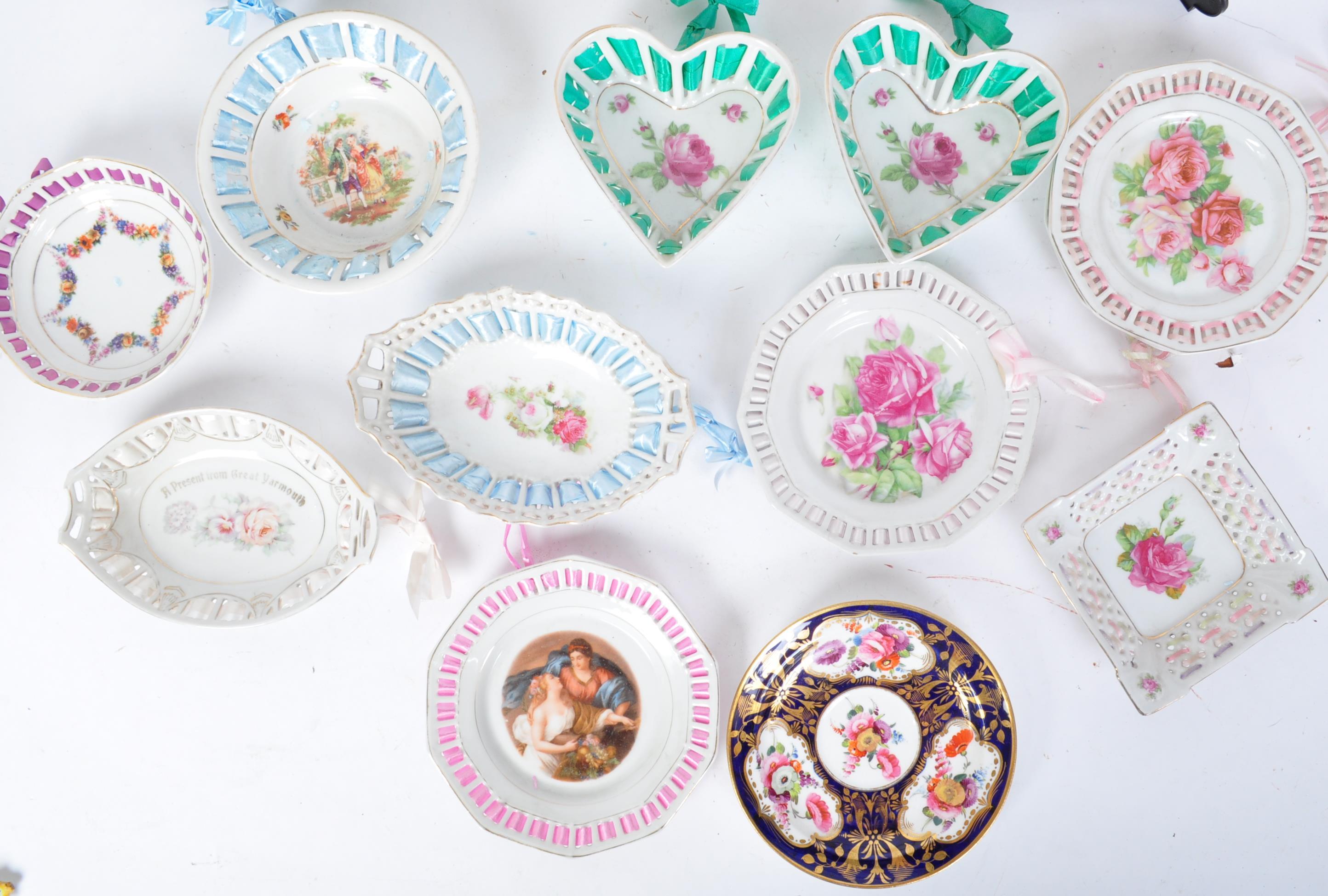 ASSORTMENT OF 19TH CENTURY RIBBON PLATES & DISHES - Image 3 of 7
