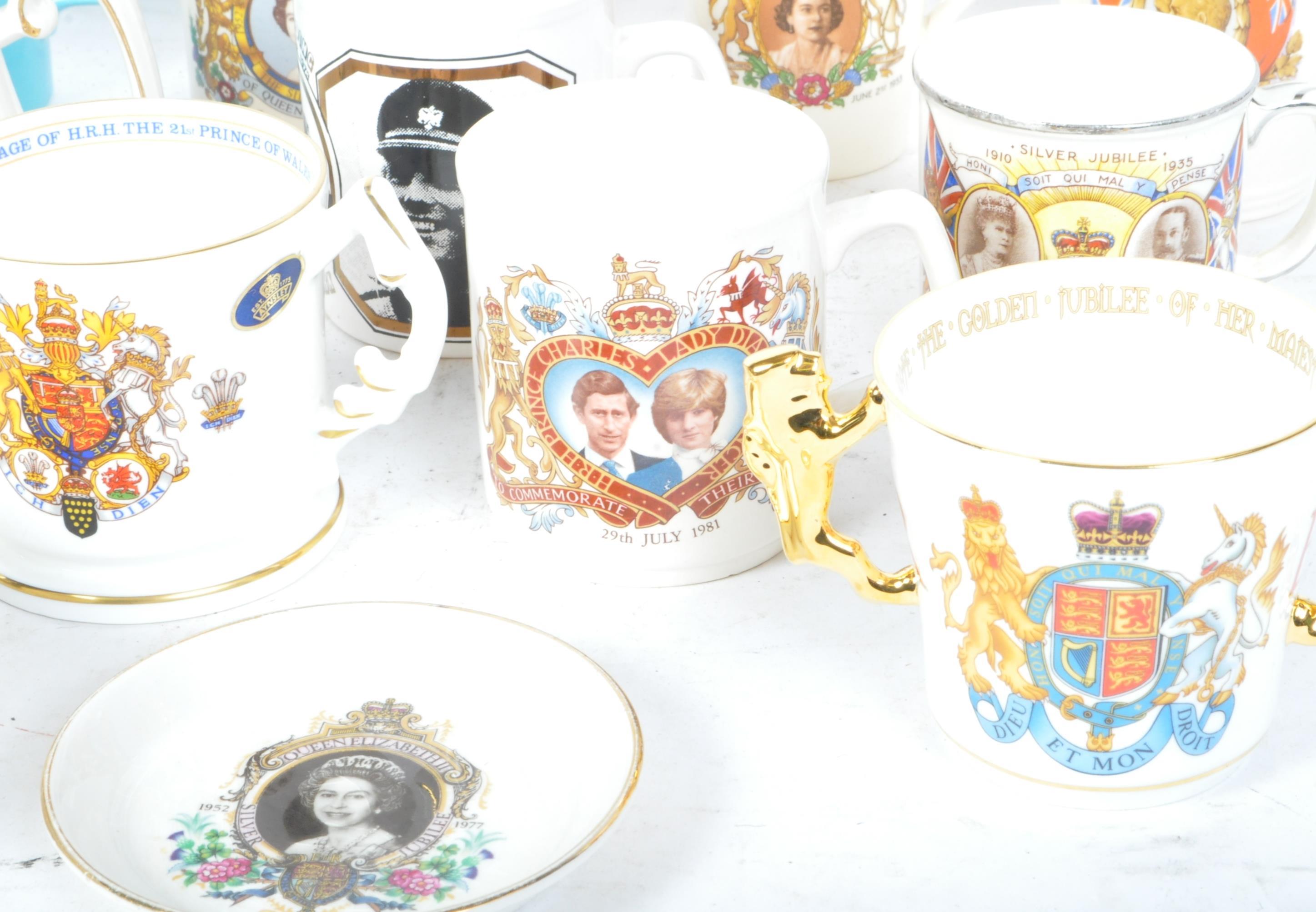 A COLLECTION OF CERAMIC COMMEMORATIVE CUPS & SAUCERS - Image 4 of 6