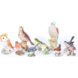 COLLECTION OF VINTAGE BESWICK CERAMIC BIRDS FIGURINES