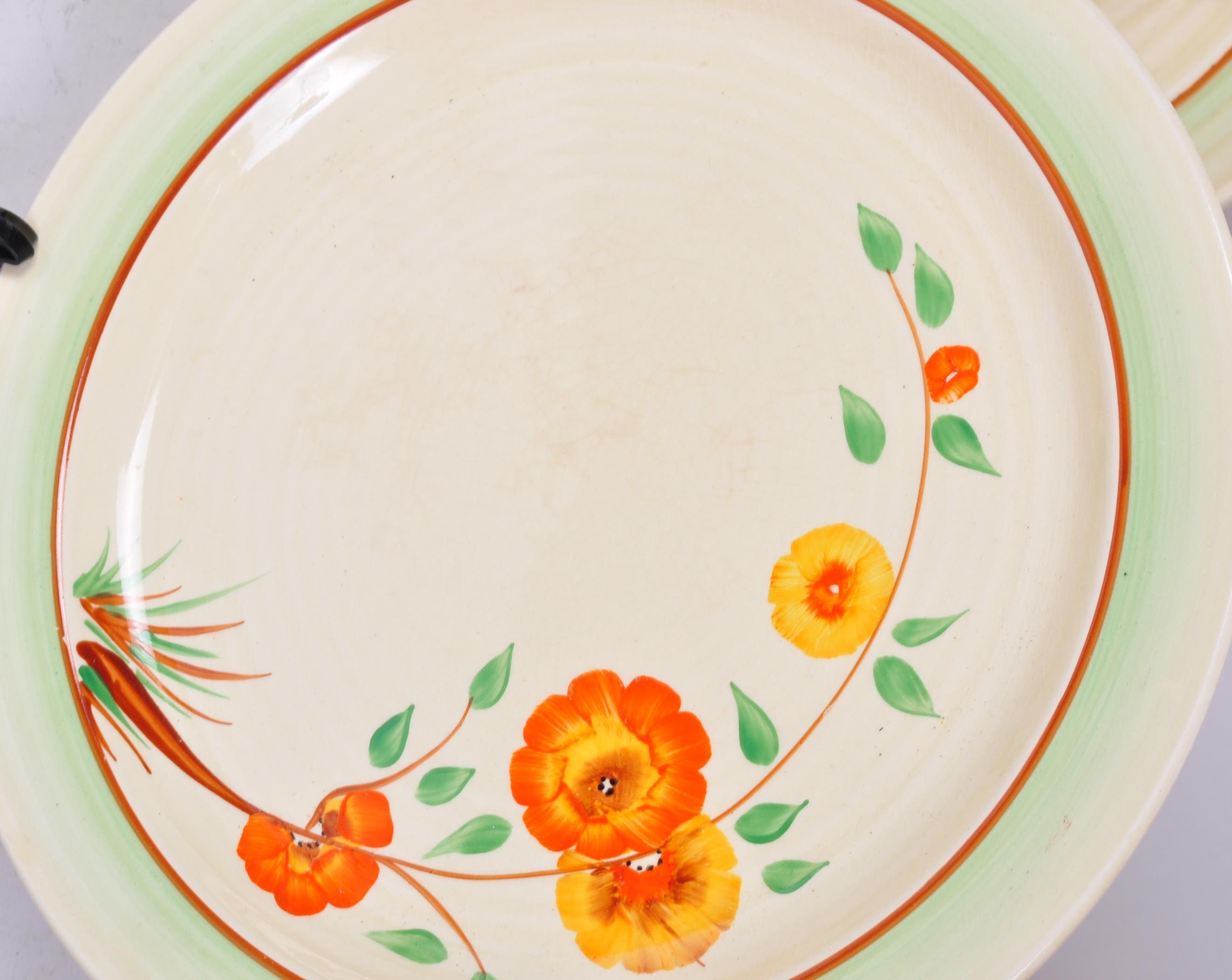COLLECTION OF THREE ART DECO CLARICE CLIFF COROLLA PLATES - Image 3 of 5