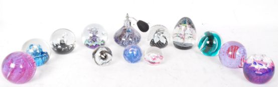 COLLECTION OF VINTAGE CAITHNESS GLASS PAPERWEIGHTS