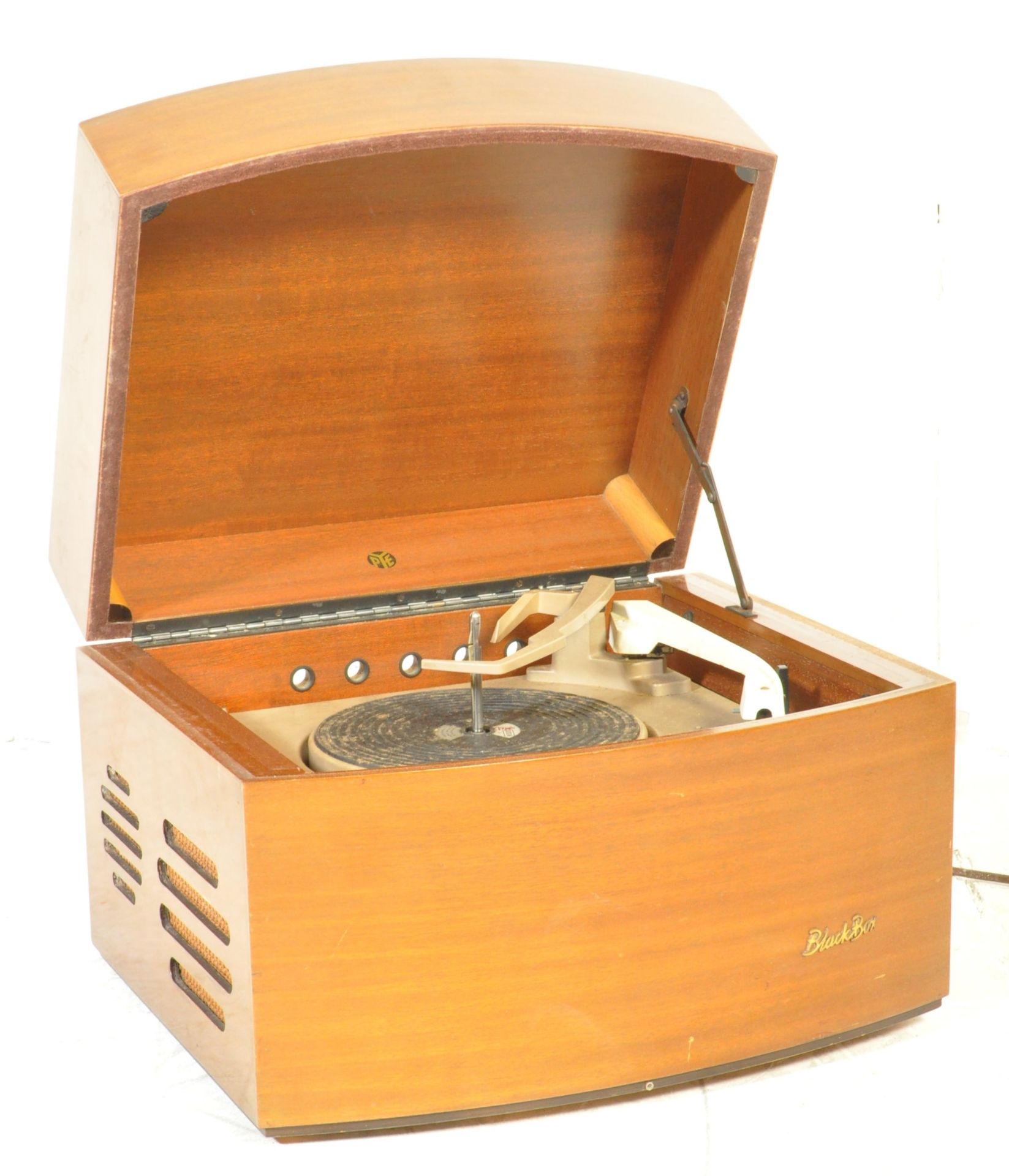 1920S ART DECO WALNUT CASED GARRARD GRAMOPHONE RECORD DECK