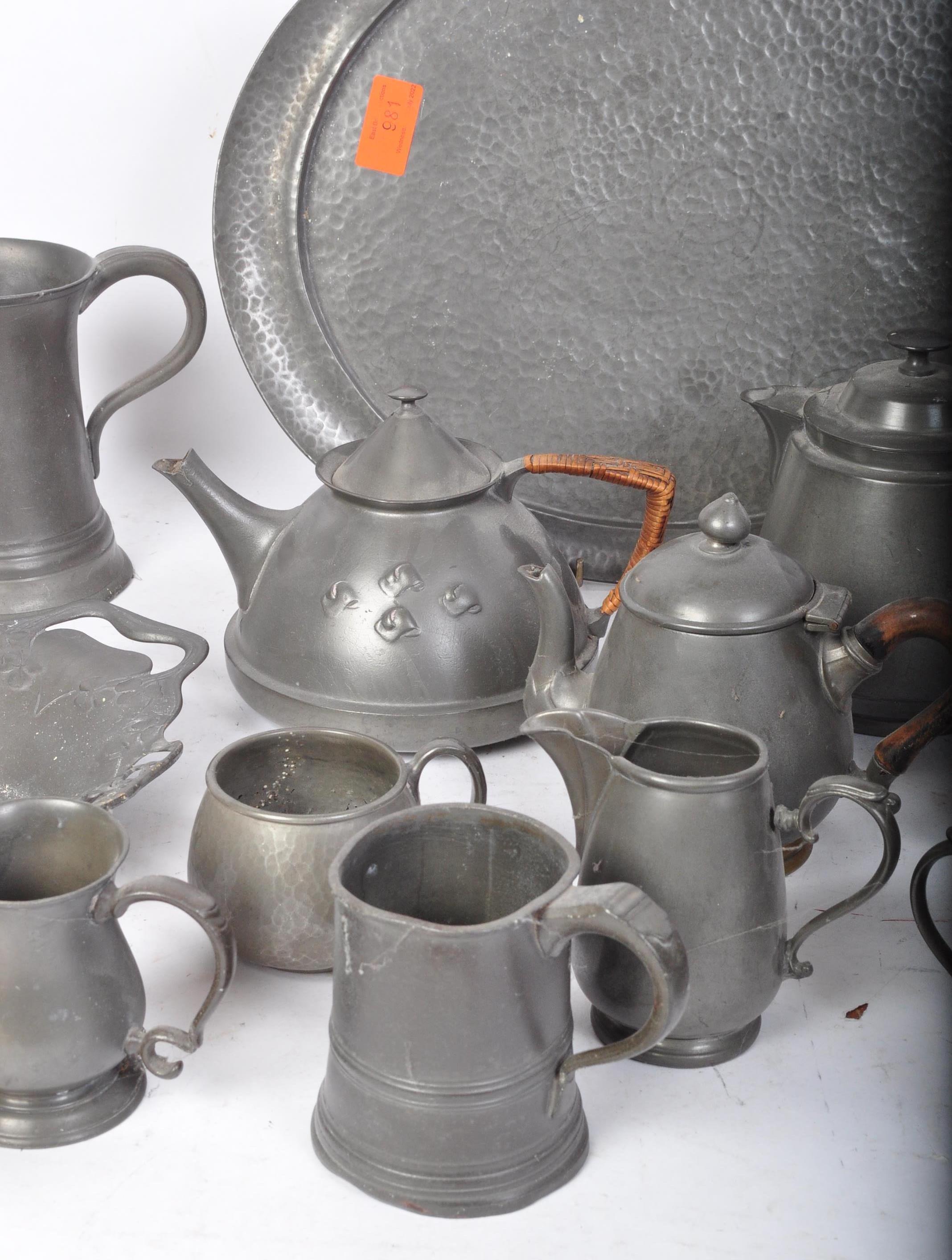 ASSORTMENT OF EARLY 20TH CENTURY PEWTER - Image 3 of 6
