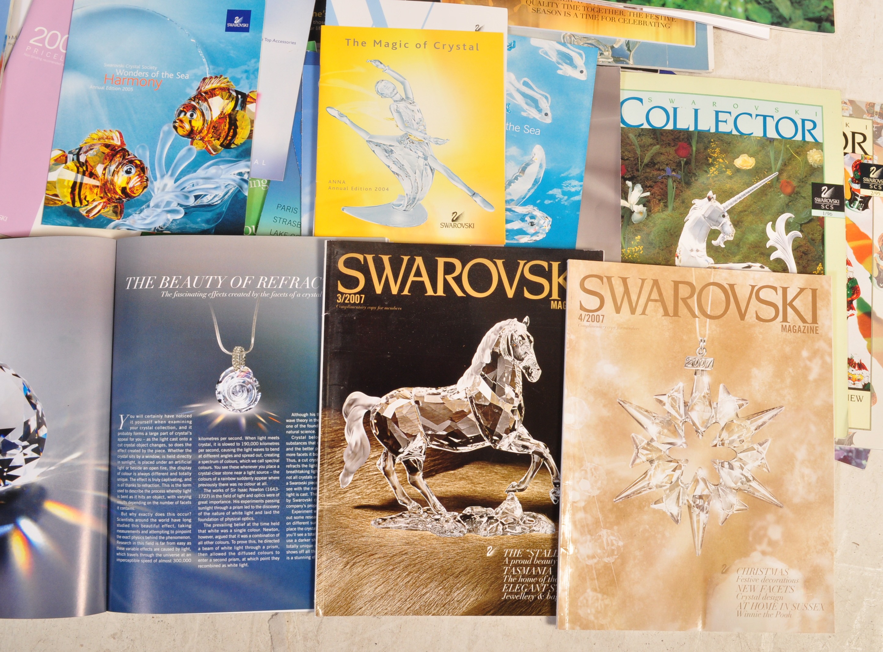 LARGE COLLECTION OF VINTAGE 2OTH CENTURY SWAROVSKI MAGAZINES - Image 3 of 9