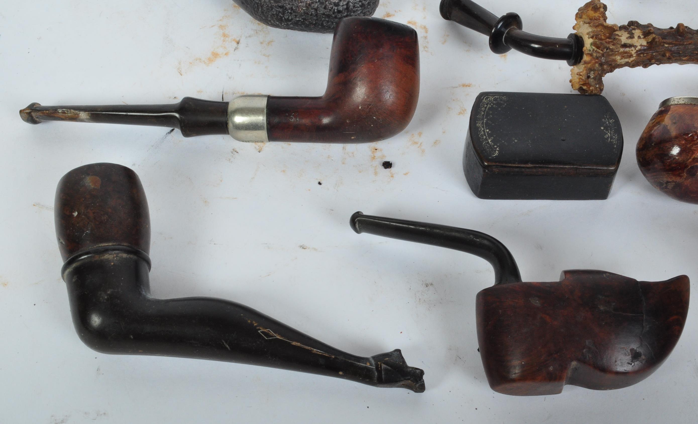 COLLECTION OF VINATGE SMOKING PIPES & SNUFF BOXES - Image 3 of 5